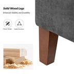 Banc de rangement Daniel avec pieds en bois massif et poignées creuses|ART OF LIVING DESIGNS