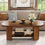 Table basse ovale à 2 niveaux Lantine