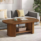Table basse ovale à 2 niveaux Lantine