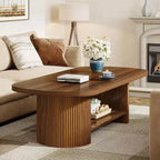 Table basse ovale à 2 niveaux Lantine