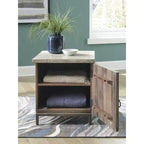 Meuble d'appoint décontracté Laddford de Signature Design by Ashley, finition blanchie