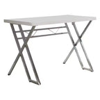 Kings Brand Furniture Bureau informatique de travail et d'écriture pour bureau à domicile (blanc)