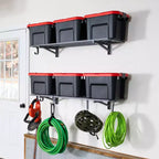 StoreYourBoard 1' x 4' Bristol Garage Wall Mount Shelves | 2-Pack | Gray