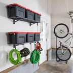 StoreYourBoard Étagères murales de garage Bristol 30 cm x 122 cm | Paquet de 2 | Gris