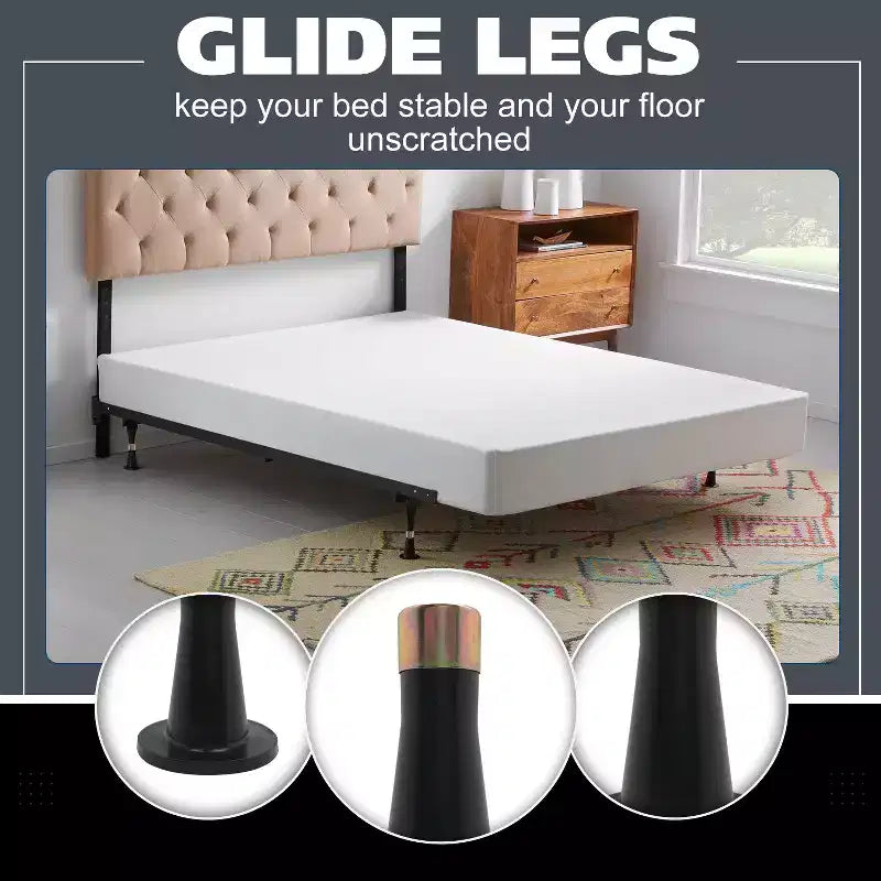 Meubles King's Brand - Pieds de lit à roulettes en plastique pour remplacer les roulettes