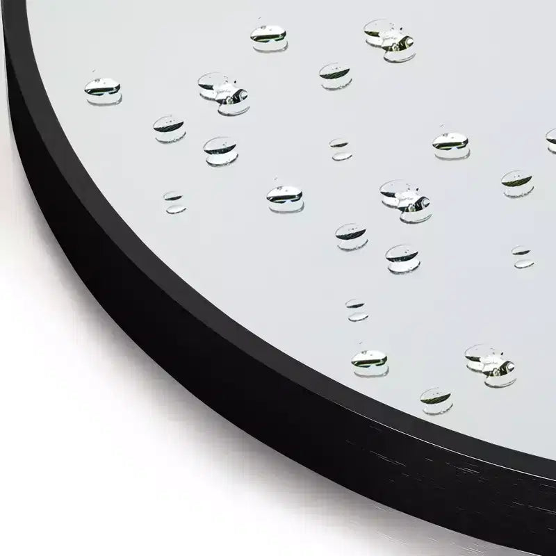 Miroir psyché en alliage d'aluminium à cadre fin avec design en arc à angle droit