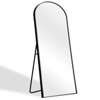 Miroir pleine longueur 71 x 32 doté d'une arche à angle droit et d'un cadre fin en alliage d'aluminium