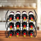 Sorbus Casier à vin empilable de style classique à 6 niveaux – Parfait pour bar, cave à vin, sous-sol, armoire, garde-manger, etc. – Contient 24 bouteilles