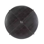 Christopher Knight Home Crestholm — Pouf rond moderne rembourré avec pieds en fer