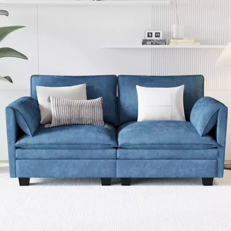 Christopher Knight Home Meroy Canapé Causeuse Moderne du Milieu du Siècle 74,27'' avec Poche Latérale
