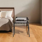 Porte-bagages, porte-valises, porte-bagages, cadre en acier pliable, facile à monter, supporte jusqu'à 50 kg, pour chambre d'hôtel