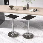 VECELO Lot de 2 tabourets de bar, tabourets de bar de comptoir avec barre pivotante et hauteur réglable, tabourets de bar pour cuisine/bar/salle à manger/salon