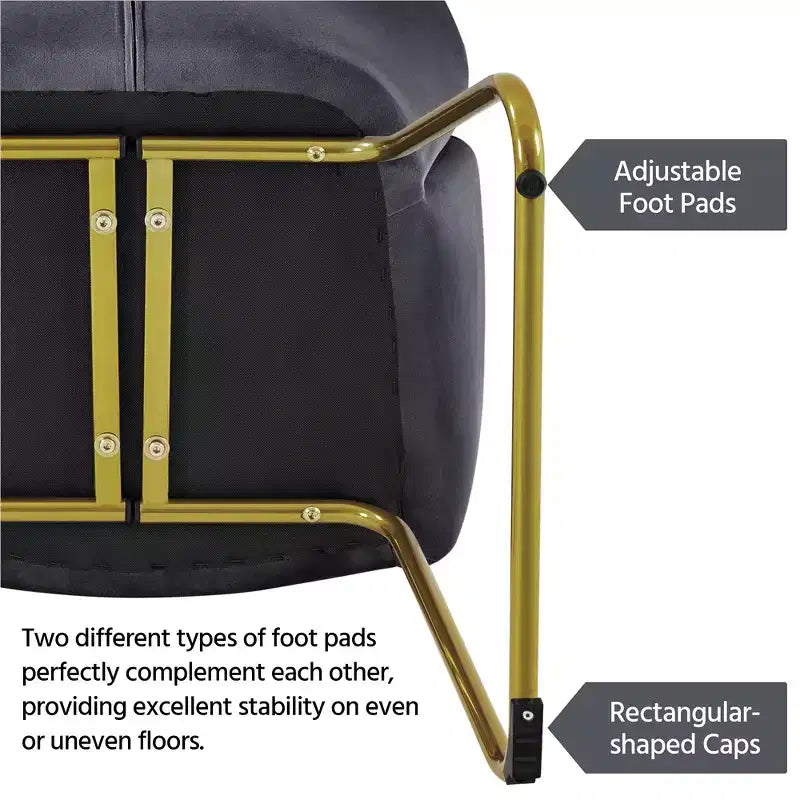 Yaheetech Lot de 2 fauteuils en velours en forme de fleur pour salon et chambre à coucher
