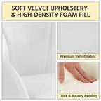 Yaheetech Lot de 2 fauteuils en velours en forme de fleur pour salon et chambre à coucher