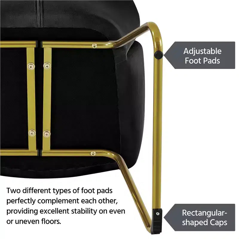 Yaheetech Lot de 2 fauteuils en velours en forme de fleur pour salon et chambre à coucher