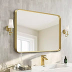 PexFix Miroir mural aluminium bord fin Miroir profond
