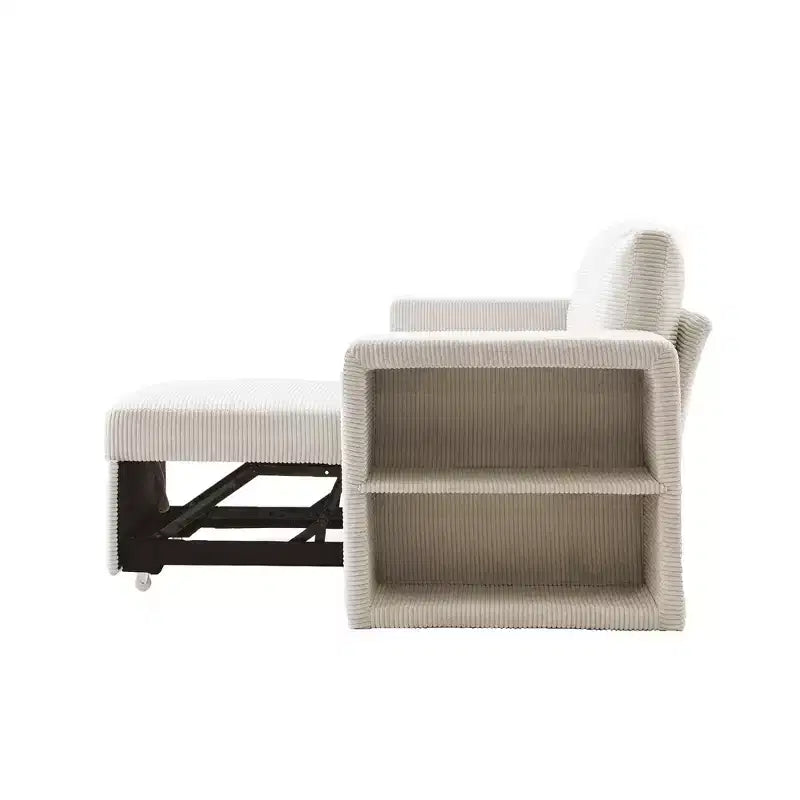 HYLEORY Canapé convertible en L avec lit gigogne, canapé-lit avec méridienne réversible pour salon, appartement, chambre, bureau