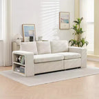 HYLEORY Canapé convertible en L avec lit gigogne, canapé-lit avec méridienne réversible pour salon, appartement, chambre, bureau