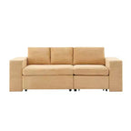 HYLEORY Canapé convertible en L avec lit gigogne, canapé-lit avec méridienne réversible pour salon, appartement, chambre, bureau