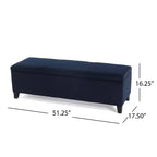 Christopher Knight Home Glouster Pouf de rangement en velours