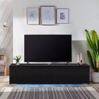 Meuble TV flottant mural Hommpa 55 LED pour téléviseurs jusqu'à 63 pouces avec rangement caché