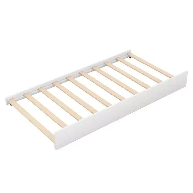 Lit cabane décorable Whisen avec lit gigogne – Blanc