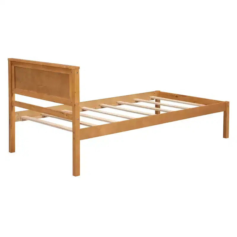 Lit plate-forme en bois Whisen moderne et simple avec tête de lit