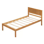 Lit plate-forme en bois Whisen moderne et simple avec tête de lit