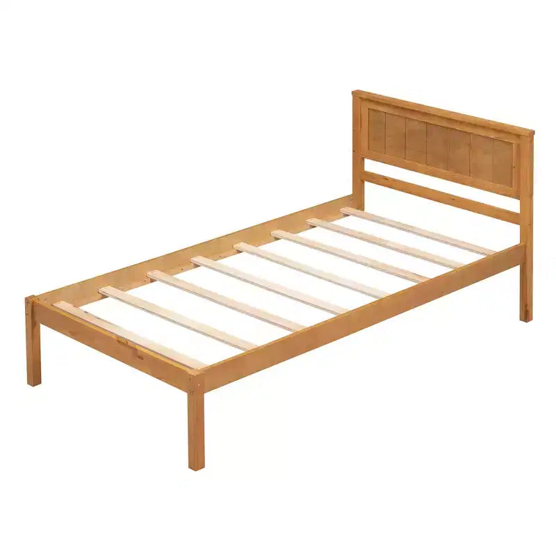 Lit plate-forme en bois Whisen moderne et simple avec tête de lit