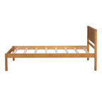 Lit plate-forme en bois Whisen moderne et simple avec tête de lit