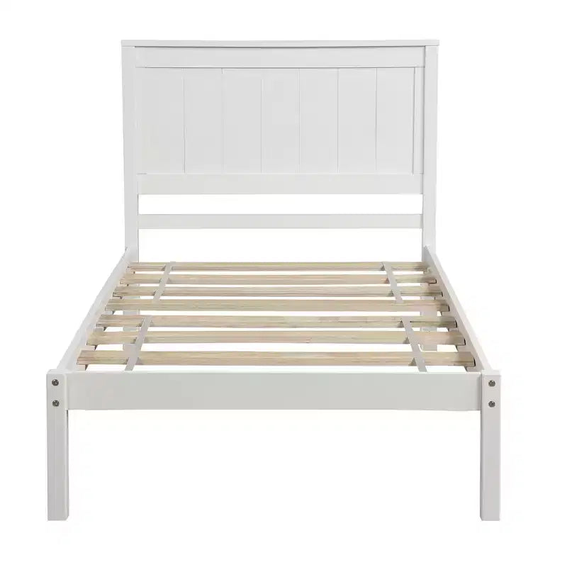 Lit plate-forme en bois Whisen moderne et simple avec tête de lit
