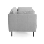 Fauteuil de salon vintage en cuir PU 39,17W avec cadre en bois massif et pieds en acier - HABITRIO