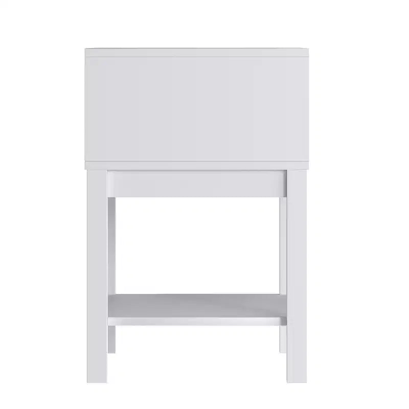 Flash Furniture Dallas Table de chevet en bois, Table d'appoint de chambre avec tiroir de rangement et étagère pour enfants