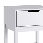 Flash Furniture Dallas Table de chevet en bois, Table d'appoint de chambre avec tiroir de rangement et étagère pour enfants