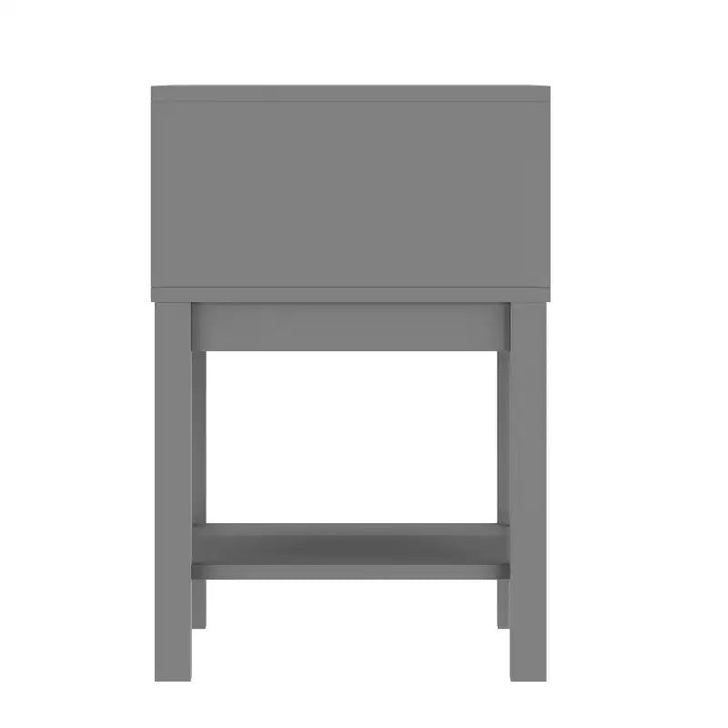 Flash Furniture Dallas Table de chevet en bois, Table d'appoint de chambre avec tiroir de rangement et étagère pour enfants