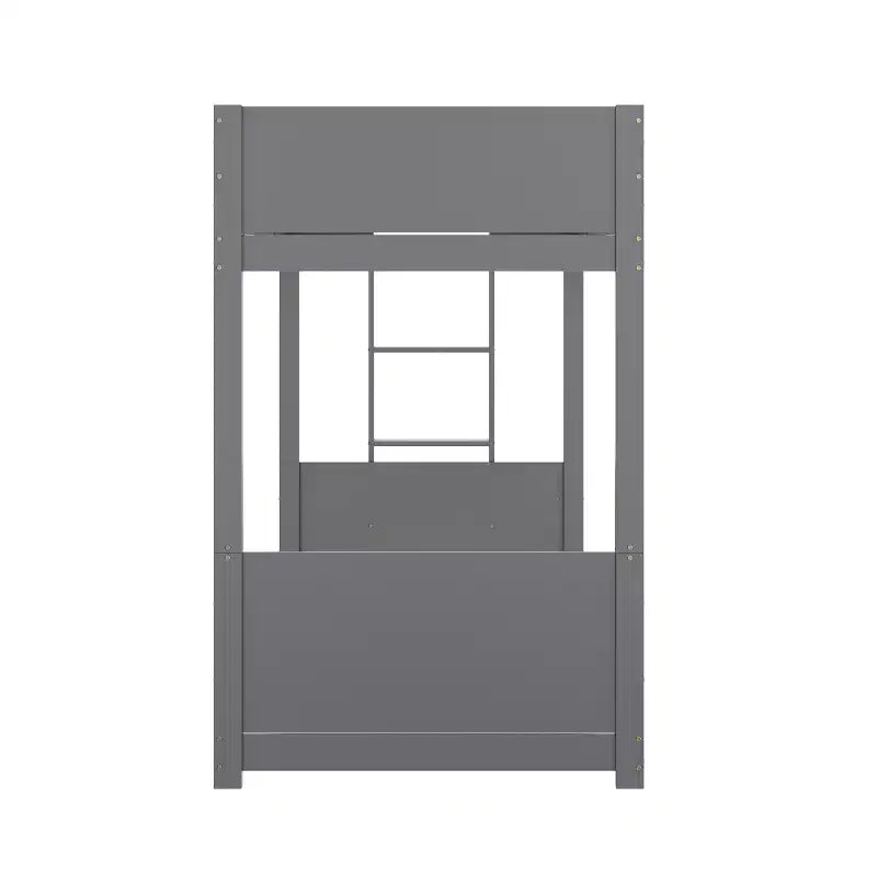Flash Furniture Dallas Lit superposé convertible en bois massif avec échelle pour enfants, sommier tapissier non requis