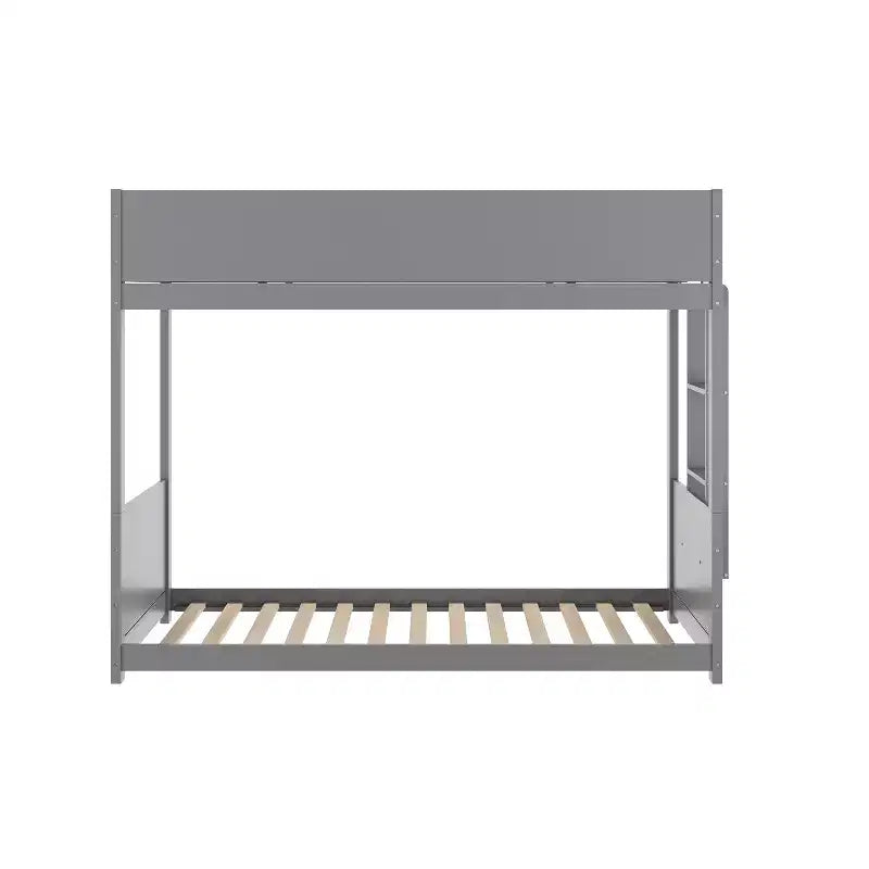 Flash Furniture Dallas Lit superposé convertible en bois massif avec échelle pour enfants, sommier tapissier non requis
