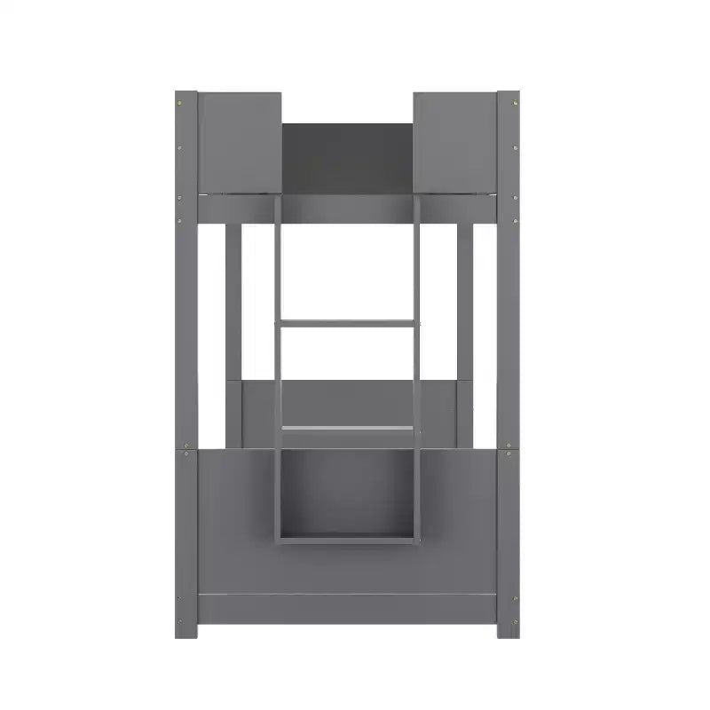 Flash Furniture Dallas Lit superposé convertible en bois massif avec échelle pour enfants, sommier tapissier non requis