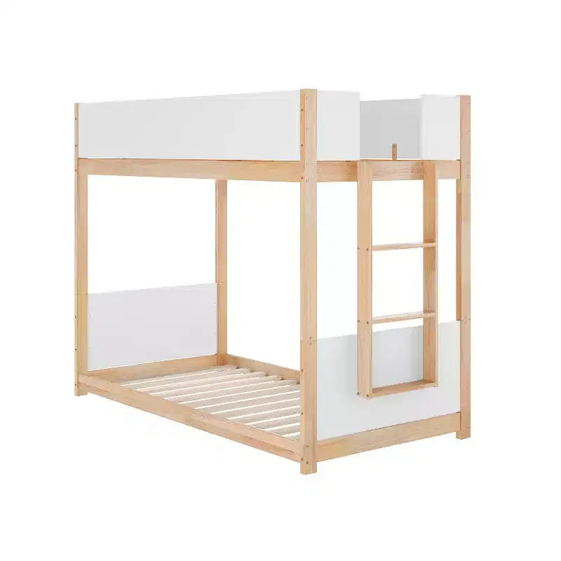 Flash Furniture Dallas Lit superposé convertible en bois massif avec échelle pour enfants, sommier tapissier non requis