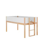 Flash Furniture Dallas Lit superposé convertible en bois massif avec échelle pour enfants, sommier tapissier non requis