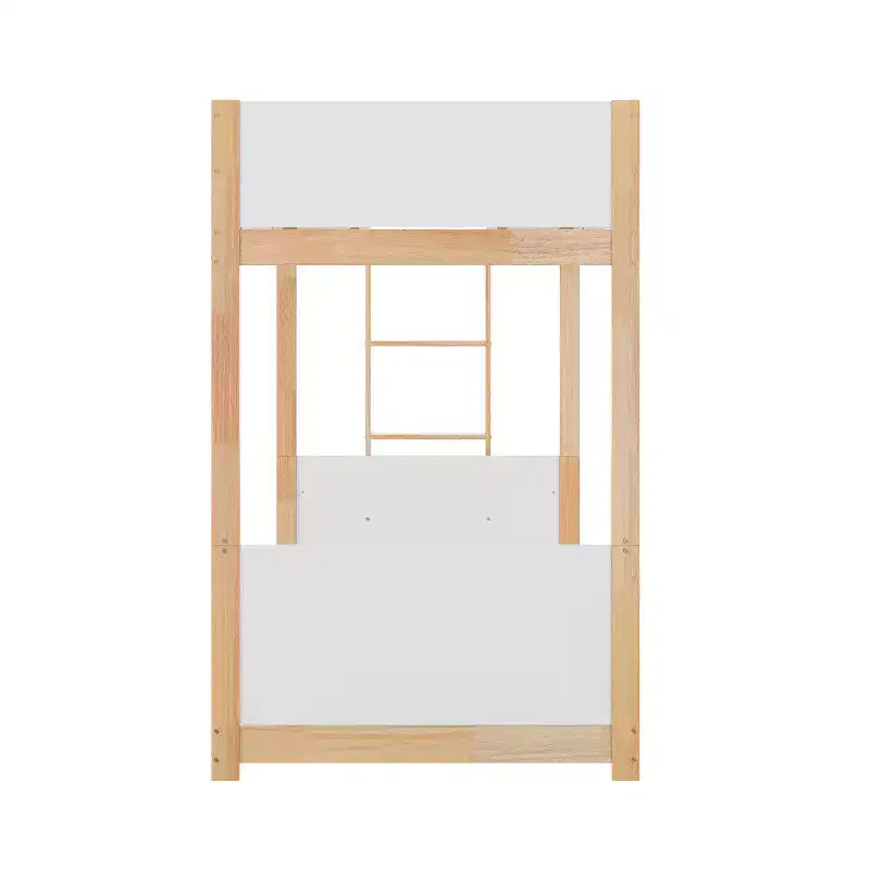Flash Furniture Dallas Lit superposé convertible en bois massif avec échelle pour enfants, sommier tapissier non requis