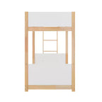Flash Furniture Dallas Lit superposé convertible en bois massif avec échelle pour enfants, sommier tapissier non requis