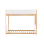 Flash Furniture Dallas Lit superposé convertible en bois massif avec échelle pour enfants, sommier tapissier non requis