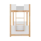 Flash Furniture Dallas Lit superposé convertible en bois massif avec échelle pour enfants, sommier tapissier non requis