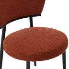 Chaise de salle à manger rembourrée Christopher Knight Home Atrass avec pieds en métal (Lot de 2)