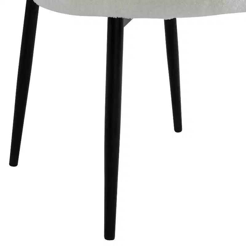 Chaise de salle à manger rembourrée Christopher Knight Home Atrass avec pieds en métal (Lot de 2)