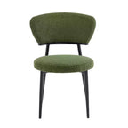 Chaise de salle à manger rembourrée Christopher Knight Home Atrass avec pieds en métal (Lot de 2)