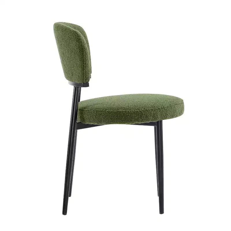 Chaise de salle à manger rembourrée Christopher Knight Home Atrass avec pieds en métal (Lot de 2)