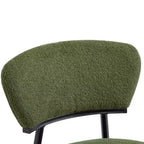 Chaise de salle à manger rembourrée Christopher Knight Home Atrass avec pieds en métal (Lot de 2)