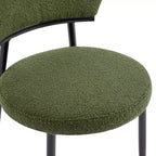 Chaise de salle à manger rembourrée Christopher Knight Home Atrass avec pieds en métal (Lot de 2)